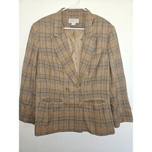 Saks Fifth Avenue Folio Collection Women's Blazer, 100% Wool Jacket, Size 16